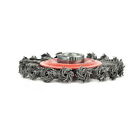 8pcs 4  Twist Knotted Wire Cup Wheel Brush For Grinders  5 8 -11 Threaded Arbor