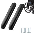 Padded Armrest Cushions For Wheelchairs   Transport Chairs - 13-7 8  Black  1 Pa