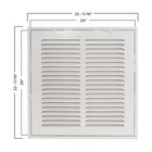 20 In  X 20 In  Steel Return Filter Grille