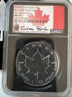 2020w 1oz  Canada S 5 Burnished Maple Leaf First Day Of Issue Ms70