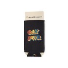 Gay Pride Apparel Gay Power Slim Can Cooler Sleeve  Neoprene 12oz