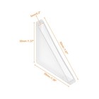 20pcs Corner Protectors 5x50mm Plastic Right Angle Corner Guards Cushion White