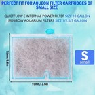 12 Pack Small Replacement Aquarium Filter Cartridge  Fish Tank Filter Cartridges