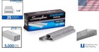 Chisel Point Standard Staples 5000 Count - Effortless Stapling Without Jams