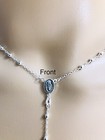 925 Sterling Silver Italian Rosary 3mm- 24    Rosario De Plata Esterlina- 24  