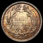 1861 Breen 3102 Seated Liberty Half Dime  J2087