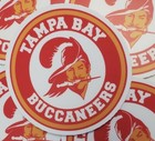 Retro Vintage Nfl Tampa Bay Buccaneers Bucs Logo Decals Stickers 10 Pack Lot 
