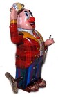 Tin Toy Windup Dandy Clown Circus Clown