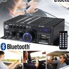 800w 2channel Bluetooth Mini Hifi Power Amplifier Audio Stereo Amp Home Car Fm