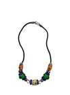 Vintage Assorted Glass African Trade Bead Choker Necklace Recycle Multicolor 15   