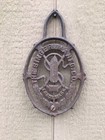Antique Cast Iron Emblem Singer Sewing Machine Treadle Base Part 12  X9  Salvage