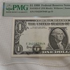 Pmg 45  1999  1 Federal Reserve Note Atlanta Misaligned Error 