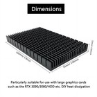 Awxlumv Aluminum Heat Sink 150mmx93mmx15mm  5 9x3 66x0 59 Inch High Power Lar   