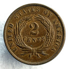 1865 2c Piece Full Motto Fancy 5  lower Mintage  Lg Date Sm Letters Ef To Au
