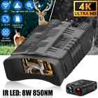4k 10x Zoom Video Recording Night Vision Infrared Binoculars Scope Ir Camera Us