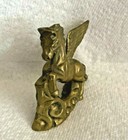 Vintage Brass Rearing Pegasus Small Statue Figurine Mythical Winged Horse Nice 