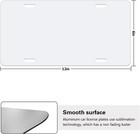 10pcs Car Sublimation License Plate Blank  Metal Aluminum Vehicle Heat Thermal T