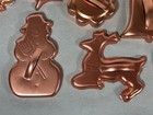 Vintage Mirro Copper Aluminum Cookie Cutters Lot Of 17 W  Recipe Book     Usa