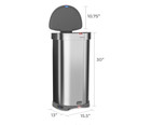 Eyevac Touchless Trash Bin With Sensor Activate Vacuum  silver 