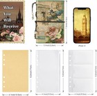 Leather Journal Notebook  Vintage Refillable For Women A6  France 