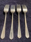 Set Of 4 Splendor By International Sterling Silver Regular Fork 7 1 8 