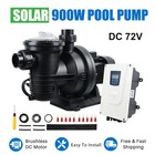 900w Solar Pump Inground Swimming Pool Pump Dc72v Brushless Motor 92gpm 62  Hmax