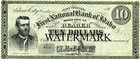 Silver City Owyhee Idaho Territory  10 Durell  Obsolete Currency Sheet Repro