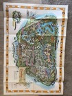 Original 1958 Disneyland Map Folded Version C Folded