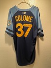 Alexander Colome Signed Tampa Bay Rays Tbt  game-used Uniform  Mlb Authenticated
