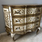 Large Vintage Italian Gilt Painted Florentine Dresser