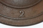 Skillet dutch Oven Lid Cast Iron Antique  2 Flat Top Gate Marked 9 1 4 