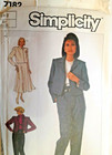 Simplicity 7182 Pants Skirt Blazer Jacket Sewing Pattern Ladies 6 8 Uc Career