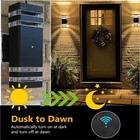 6pcs Led Up Down Wall Light Outdoor Dual Wall Lamp Fixture Dusk To Dawn Sensor