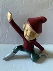 Vintage Holland Mold Figurine Boy Girl Pixie Elf Elves Christmas Green Vtg