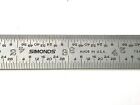 Simonds 6  5r Rigid Machinist Rule Satin Chrome 1 64 1 32 1 10 1 100 Usa Made
