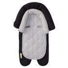 Baby   Toddler 2-in-1 Car Seat Head Support - Black