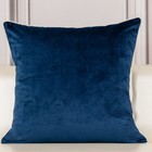 European Floral Pillow Cover 18x18 Inch  Luxury Velvet Embroidered Decorative   
