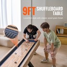 Uimoso 9 Ft Shuffleboard Table 2 In 1 Shuffleboard And Bowling Combo Game Set