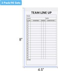 Us Stock 90 180 Sets Lineup Sheets Baseball Softball 16 Player Carbonless 4 Part
