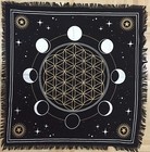 Pack Of 36 Pics Cotton Duck Tarot Altar Cloth 18x18 Inches Golden Wall Hanging