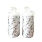 Ikea Vinterfint Unscented White   Silver Pillar Candle  set Of 2 