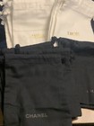 Wholesale Lot Of 10 Chanel Black Cotton Pouch  lot Of 10 Dior White Cotton Pouch