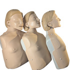Laerdal Little Anne Cpr Training Manikins Lot Of 3 W  Carry Bag