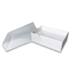 Usa Made Clear Top White Swirl Cotton Filled Gift Boxes Jewelry Craft Box
