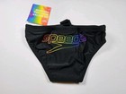 Speedo Eco Powerflex Pride Collection Swim Brief Swimsuit Anthracite Size 28