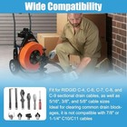 10pcs Drain Snake Drill Attachment For Ridgid K-400 c-4 c-6 c-7 c-8 c-9 Drain