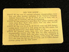1961 Usc Trojans Football Team Original Pocket Schedule