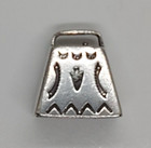 Vintage Southwestern navajo-style Sterling Silver Stampwork Mother-in-law Bell