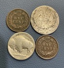 U s Coin Lot     Silver 1877 S Liberty Quarter  Indian Cents  1918 Buffalo Nickel