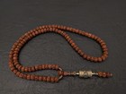 Rudraksha Mala Necklace 108 Beads And Tibetan Buddhist Prayer Wheel Pendant